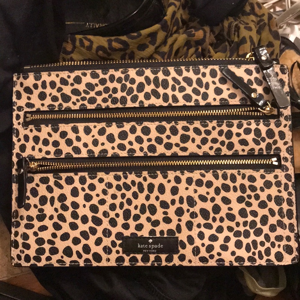 Authentic Kate Spade Leopard Jewelry Bag